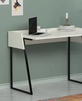 Kancelářské a psací stoly Psací stůl RONE bílý