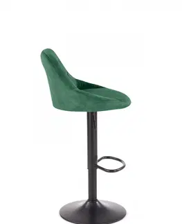 Barové židle HALMAR Barová židle Kody tmavě zelená