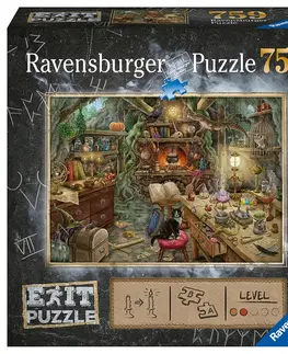 Hračky puzzle RAVENSBURGER - Exit Puzzle: Kouzelnická kuchyně 759 dílků