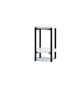 Barové stolky ArtGiB Příruční stolek SIGMA D SM-04 | bílý lesk