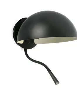 Nástěnné lampy ve skandinávském stylu FARO DOMINICA nástěnné svítidlo na čtení, černá