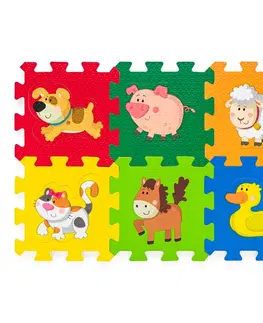Puzzle Plastica Pěnové puzzle ze zvířátky, 6 ks