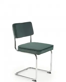 Jídelní sety Konzolová jídelní židle K510 Halmar Tmavě zelená