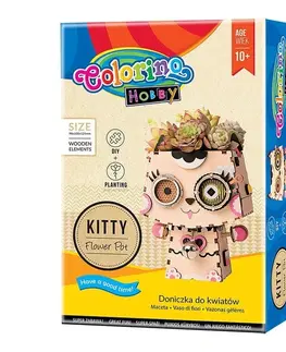 Hračky PATIO - Colorino HOBBY Flower Pot Kitty