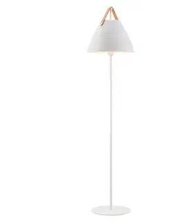 Stojací lampy se stínítkem NORDLUX stojací lampa Strap bílá 46234001
