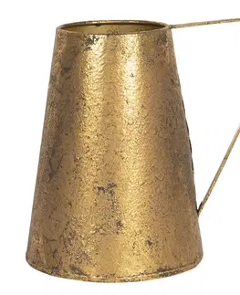 Džbány Zlatý dekorační džbán s patinou Bernetta - 22*16*21 cm Clayre & Eef 6Y4190