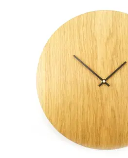 Hodiny CLAP DESIGN Dřevěné nástěnné hodiny minimal ø 30 cm