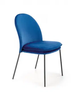 Židle HALMAR Designová židle Clorissa tmavě modrá