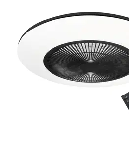 Domácí ventilátory Brilagi Brilagi - LED Stmívatelné svítidlo s látorem AURA LED/38W/230V černá + DO 