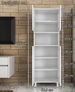 Kuchyňské dolní skříňky Hanah Home Kuchyňská skříňka Murpo III 62,6 cm bílá