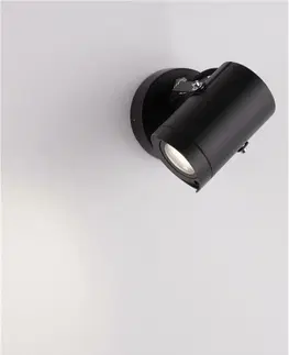 LED reflektory NOVA LUCE venkovní reflektor KIMIKO černý hliník a čiré sklo GU10 1x10W 220-240V bez žárovky IP54 9026126