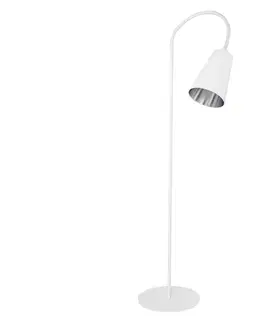 Lampy  Stojací lampa WIRE 1xE27/15W/230V bílá/stříbrná 