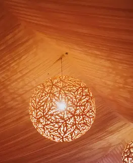 Závěsná světla david trubridge david trubridge Sola závěsné světlo Ø 80cm bambus