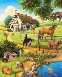 Hračky puzzle RAVENSBURGER - Domácí Zvířata 3 X 49D