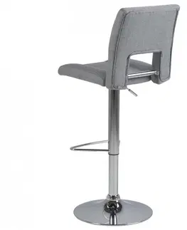 Barové židle Actona Otočná barová židle Sylvie II světle šedá