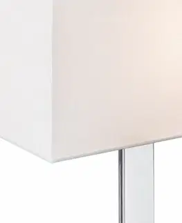 Lampy na noční stolek RED - DESIGN RENDL RENDL PLAZA M stolní bílá chrom 230V E27 42W R11983