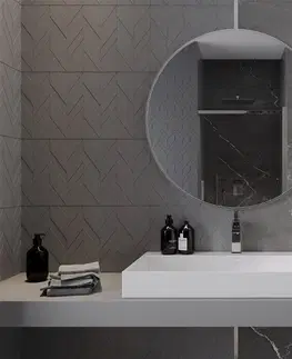 Koupelnová zrcadla MEXEN Loft zrcadlo 90 cm, nerezový rám 9850-090-090-000-10