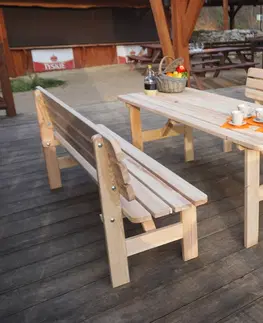 Lavice dřevěné ArtRoja Zahradní lavice VIKING | 180 cm