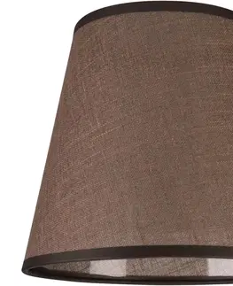 Lampy  Náhradní stínidlo LORENZO E27 pr. 16 cm hnědá 