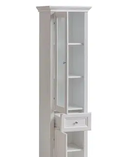 Koupelnový nábytek Comad Koupelnová skříňka vysoká Palace 800 2D/1S bílá andersen