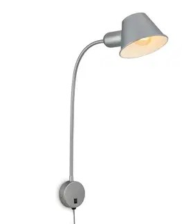 Moderní bodová svítidla BRILONER Noční lampička 55 cm 1x E27 10W chrom BRI 2089-014