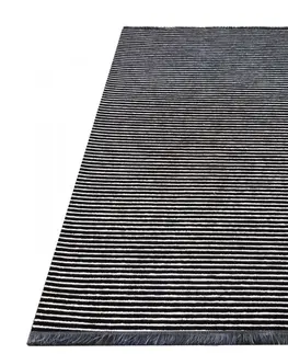 Moderní koberce Protiskluzový černo bílý koberec do obývacího pokoje Šířka: 200 cm | Délka: 290 cm