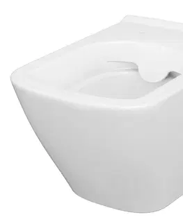 Záchody CERSANIT Závěsná mísa CITY SQUARE CLEAN ON, bez sedátka K35-041