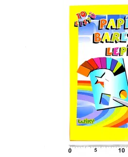 Hračky WIKY - Papíry barevné W lepící A4, 10 list