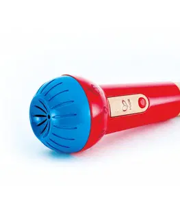 Dětské hudební hračky a nástroje Hape Dětský mikrofon Mighty Echo, 21,8 x 8 cm