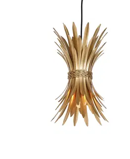 Zavesna svitidla Art Deco závěsná lampa zlatá - Wesley