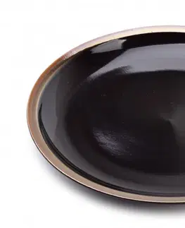 Talíře Affekdesign Porcelánový talíř Cal 24 cm černý