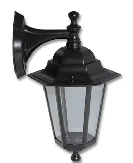Svítidla Venkovní nástěnná lampa Ecolite Z6102-CR černá