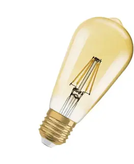 LED žárovky OSRAM LEDVANCE Vintage 1906 Edison 55 Filament DIM 6.5W 824 Gold E27 4099854081514