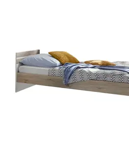 Jednolůžkové postele Postel Pro Děti/mládež Young Dub San Remo/bílá Pl:120/200cm