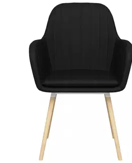 Židle Jídelní židle 4 ks látka / bukové dřevo Dekorhome Hnědá
