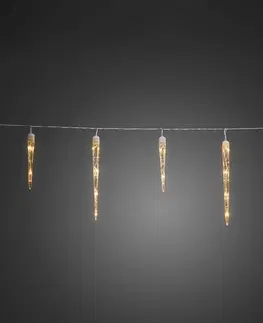Vánoční světelné závěsy Konstsmide Christmas LED pohádkové světlo icicle 500 cm