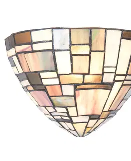 Svítidla Nástěnná lampa Tiffany Frontiere - 30*16*18 cm / E14/40W Clayre & Eef 5LL-5844