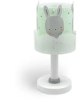 Lampy Dalber Dalber 61151H - Dětská lampička BUNNY 1xE14/40W/230V zelená 
