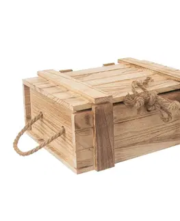 Úložné boxy Orion Dřevěná dárková truhla, 30 x 21 x 12 cm 