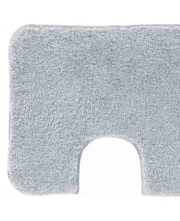 Koberce a koberečky Grund WC předložka s výřezem Melange stříbrná, 50 x 60 cm