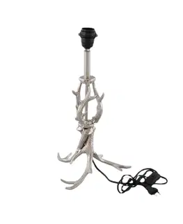 Lampy Stříbrná patice na stolní lampu ve tvaru parohů L - 41*34*58cm Mars & More ABLVG70