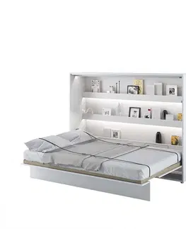 Postele Dig-net nábytek Sklápěcí postel Lenart BED CONCEPT BC-04 | 140 x 200 cm Barva: Bílá