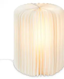 Lampy na noční stolek BRILONER Stolní lampa papír 25 cm 1x E14 max. 6 W bílé BRILO 7495016