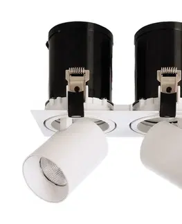 LED podhledová svítidla Light Impressions Deko-Light stropní vestavné svítidlo Rigel Mini Square Double 21-22V DC 22,00 W 3000 K 1390 lm 200 mm bílá  565314