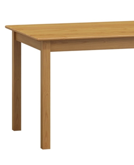 Jídelní stoly Stůl DASHEN 8, 120/170 x 80 cm, masiv borovice, moření olše