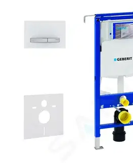 Záchody GEBERIT Duofix Set předstěnové instalace, klozet Alpha se sedátkem, tlačítko Sigma50, alpská bílá 111.355.00.5 NR8