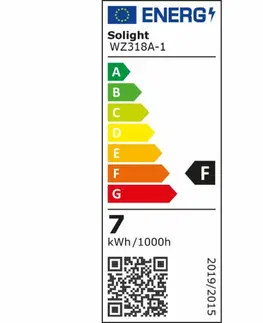 LED žárovky Solight LED žárovka, bodová , 7W, GU10, 3000K, 560lm, bílá WZ318A-1