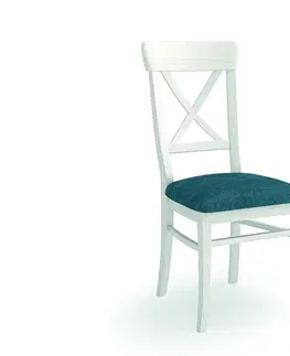 Luxusní jídelní židle Estila Luxusní jídelní židle Cruceta z masivního dřeva s čalouněním 97cm
