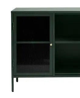 Komody Furniria Designová komoda Hazina 132 cm zelená