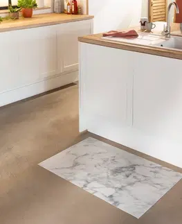 Koberce a koberečky Vinylový koberec s motivem bílého mramoru
